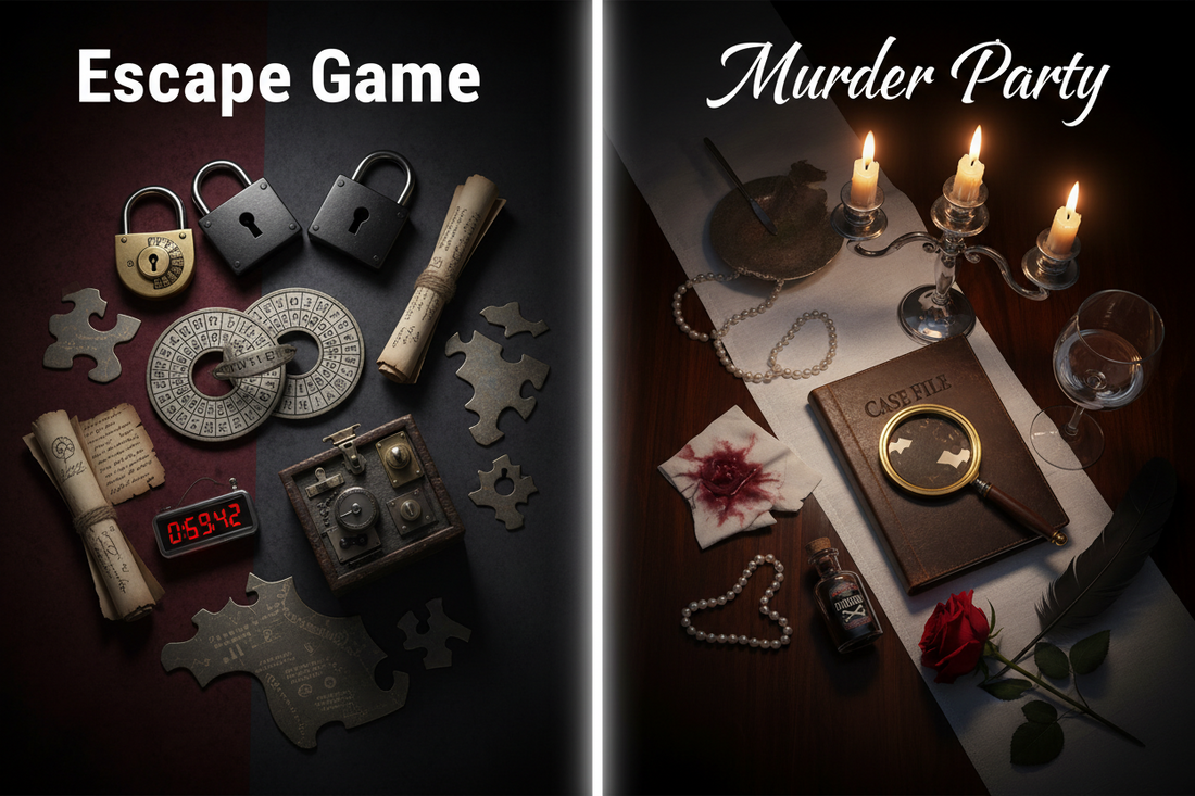 Murder Party ou Escape Game : quelles différences ?