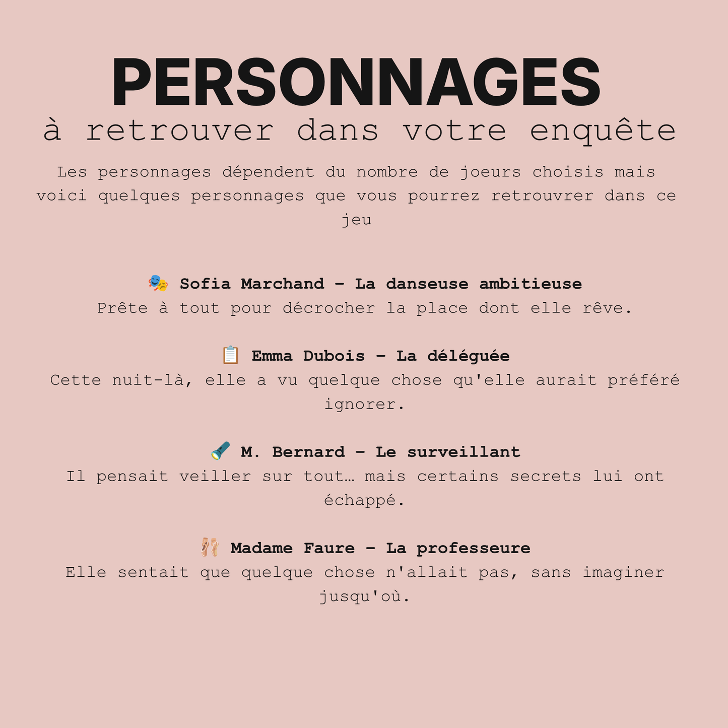 Jeu d'enquête ado à imprimer - La Chambre Vide