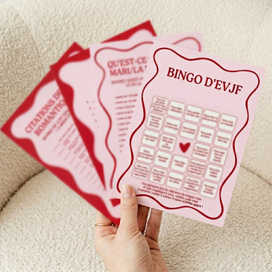 Pack Jeux EVJF à Imprimer : 5 Jeux Fun & Inoubliables